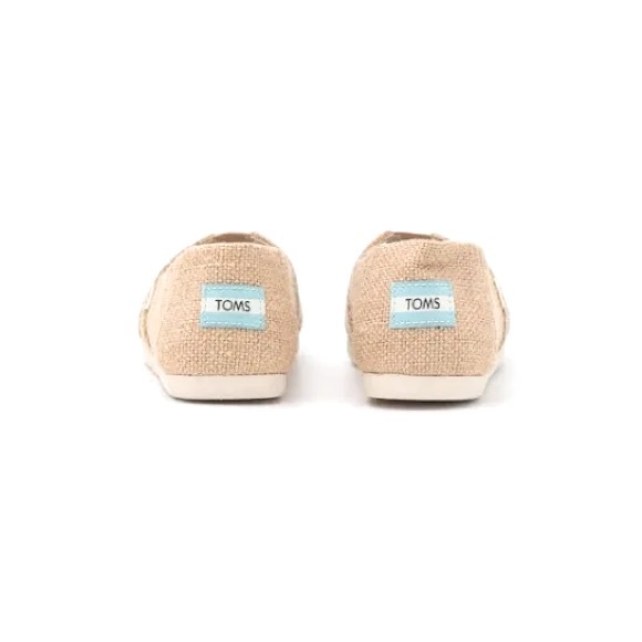 TOMS Shoes Women’s Alpargata Natural Burlap Jute  Slip On Sandals Size 9 NWT - Picture 4 of 8